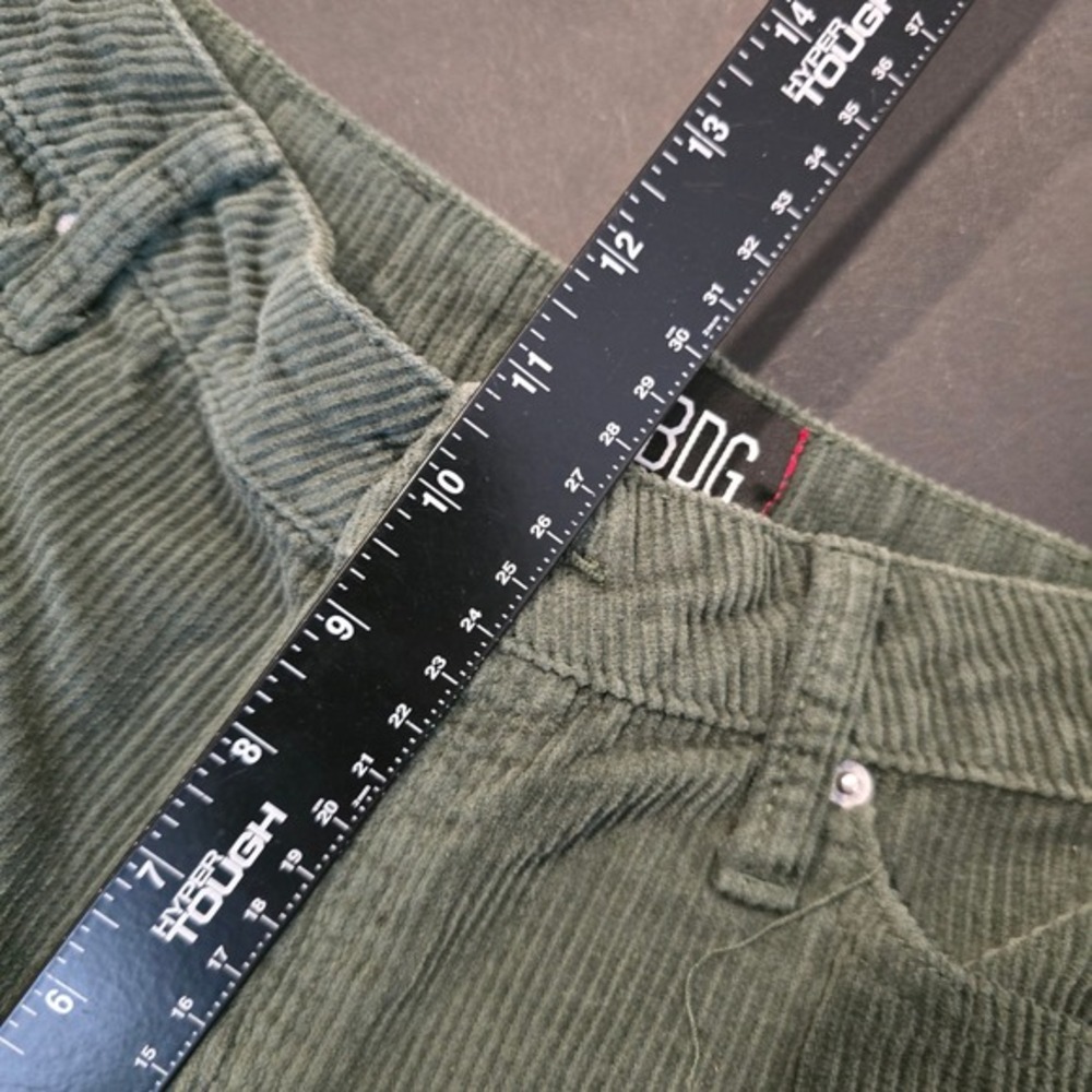 BDG Urban Outfitters Dark Green Corduroy Mom High-Rise Tapered‎ Pants Size 25 - Picture 9 of 11